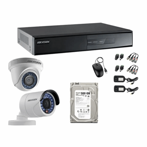KIT 16 CÁMARAS HIKVISION 720P HD + DVR + DISCO 1TB + ACCESORIOS